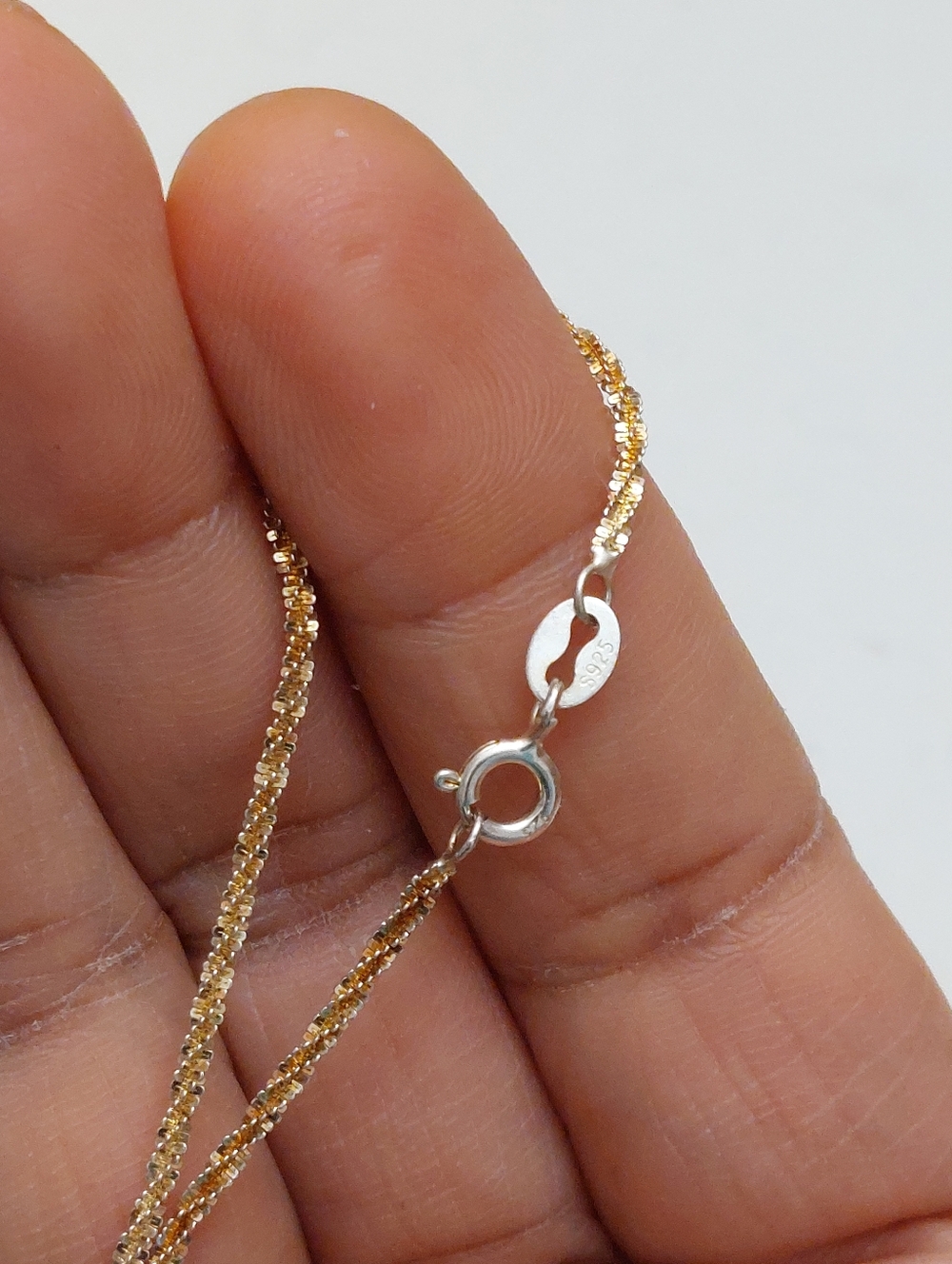 Gold Over Sterling Margarita Chain Vermeil Necklace - Picture 6 of 6